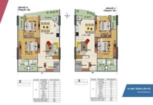 Ảnh mặt bằng căn hộ tại chung cư Trang An Complex